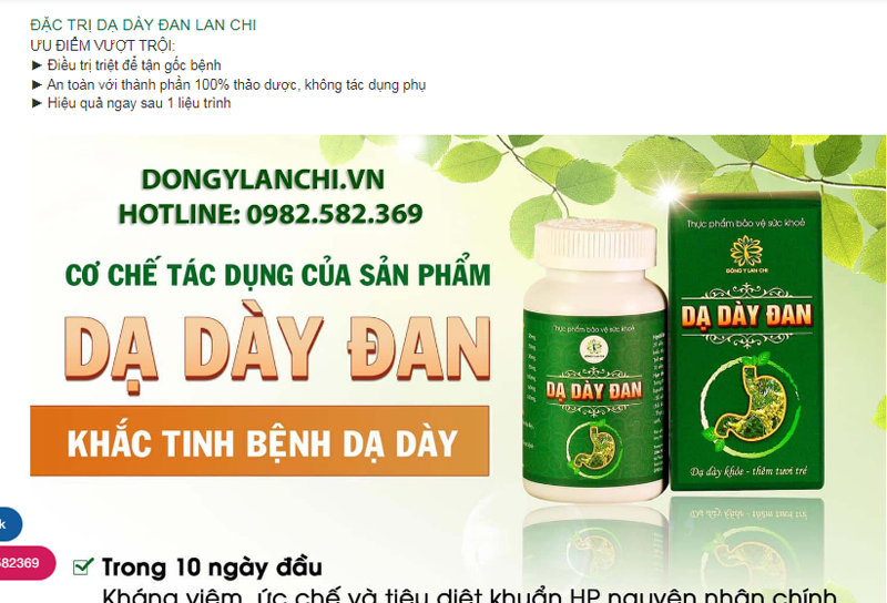 Quảng cáo nổ không điểm dừng TPBVSK của Đông y Lan Chi bất chấp quy định và đạo lý 