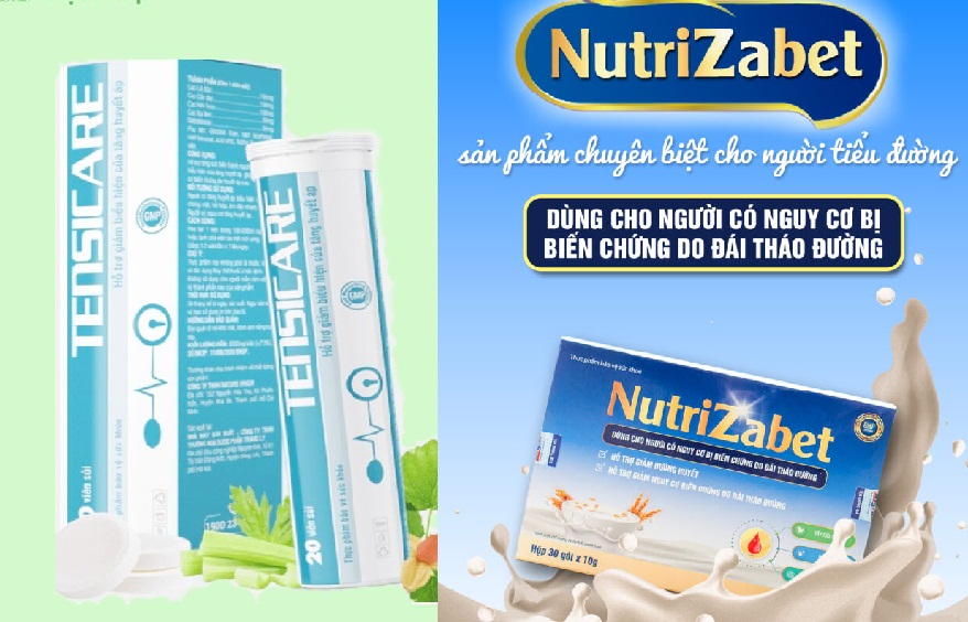 Cảnh báo 2 sản phẩm Nutrizabet và Tensicare quảng cáo sai sự thật 