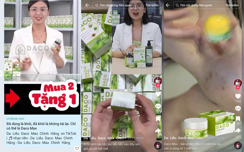 ‘Nổ’ công dụng mỹ phẩm như dược phẩm nhãn hàng Daco Max coi thường sức khỏe NTD 