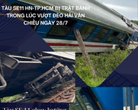 Tàu SE11 bất ngờ trật bánh gặp nạn trong lúc vượt đèo Hải Vân 