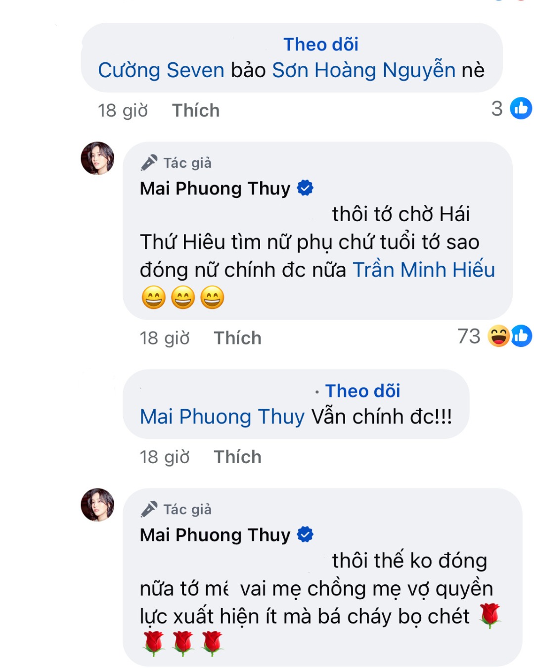 Mai Phương Thúy nhắn thẳng muốn làm nữ phụ của HIEUTHUHAI