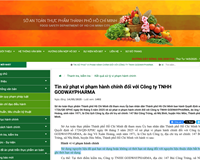 GodwayPharma bị xử phạt gần 3 tỷ đồng vì dùng nguyên liệu hết hạn trong sản xuất thực phẩm 