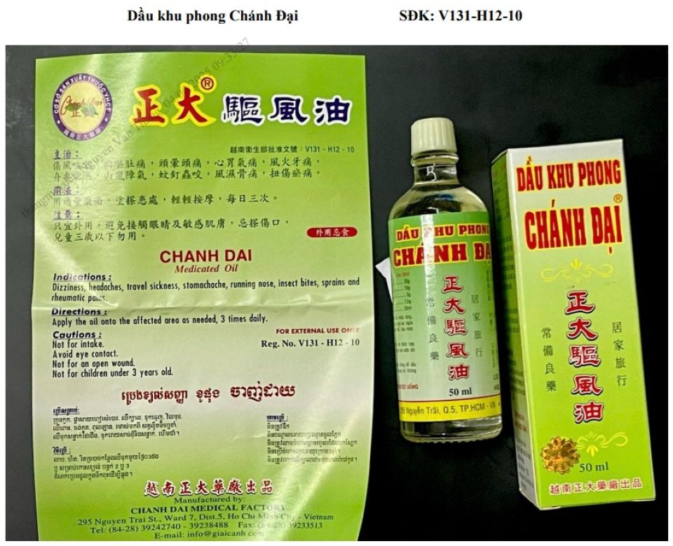 TPHCM Phát hiện 3 loại thuốc giả do Cơ sở sản xuất thuốc y học cổ truyền Chánh Đại sản xuất