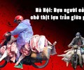 Hà Nội Rợn người cảnh chở thịt lợn trần giữa phố 