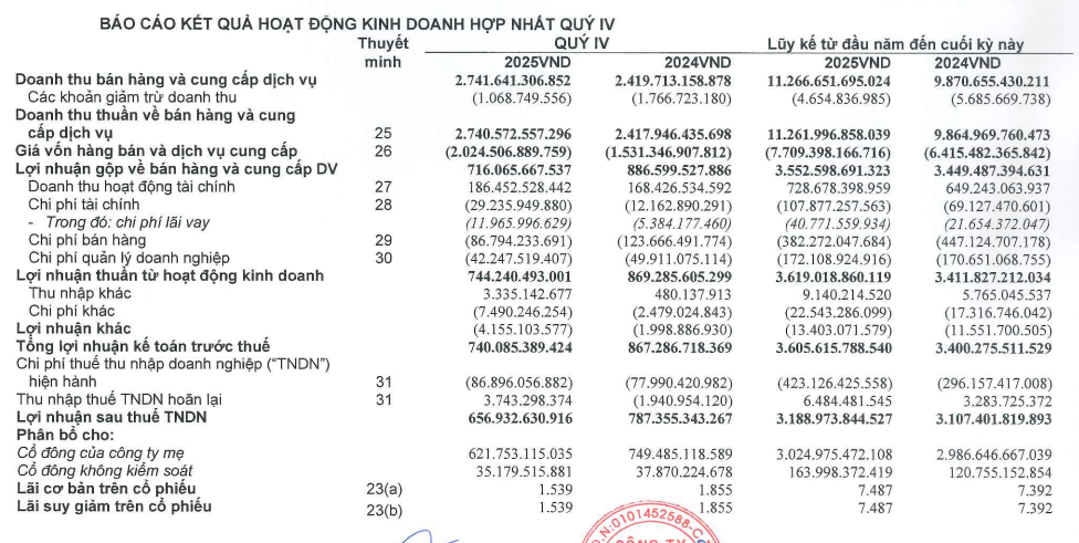 Hóa chất Đức Giang DGC báo lãi quý 4 giảm mạnh vì giá đầu vào leo thang