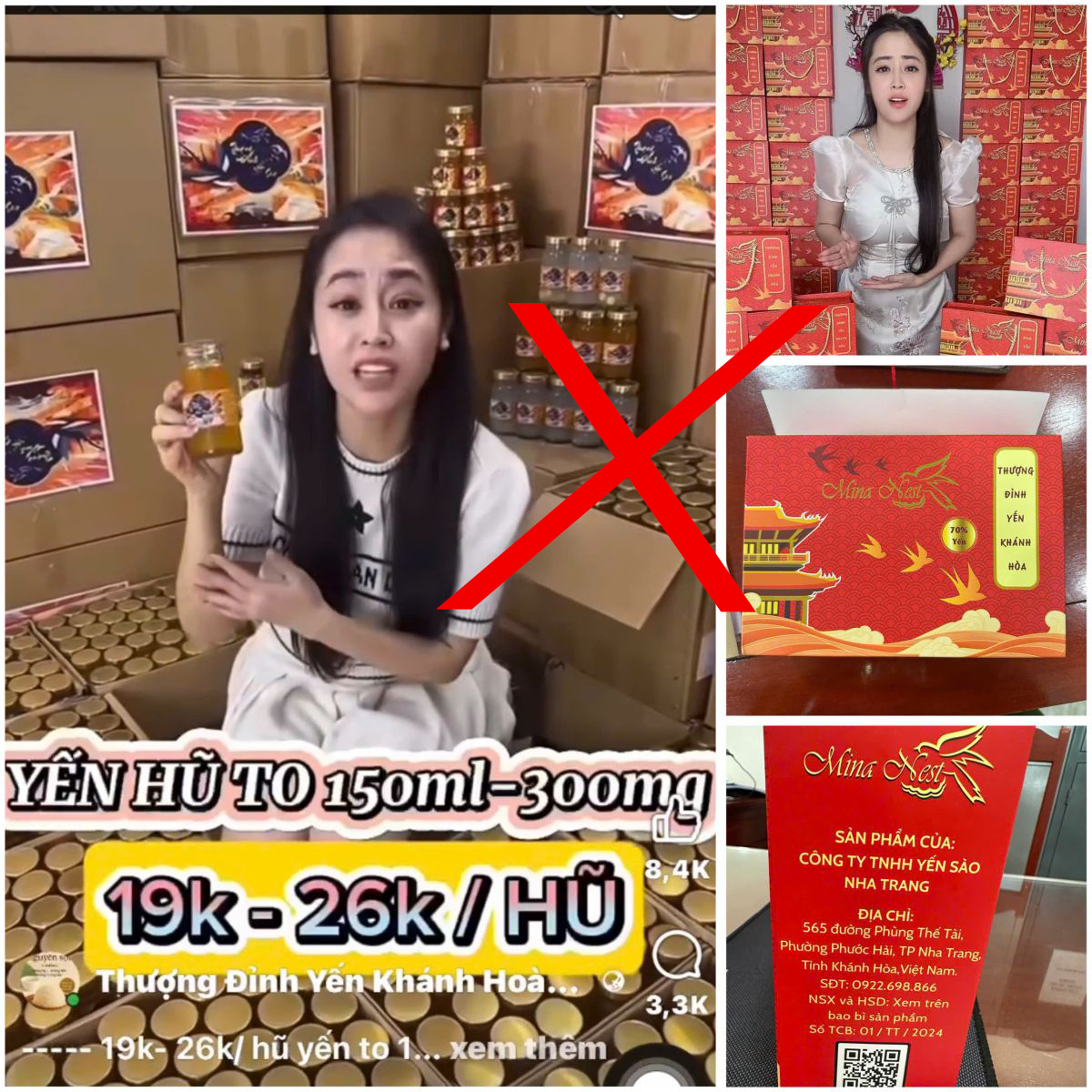 Triệt phá đường dây sản xuất, buôn bán hũ yến giả, thu giữ hơn 70.000 hũ yến chưng sẵn