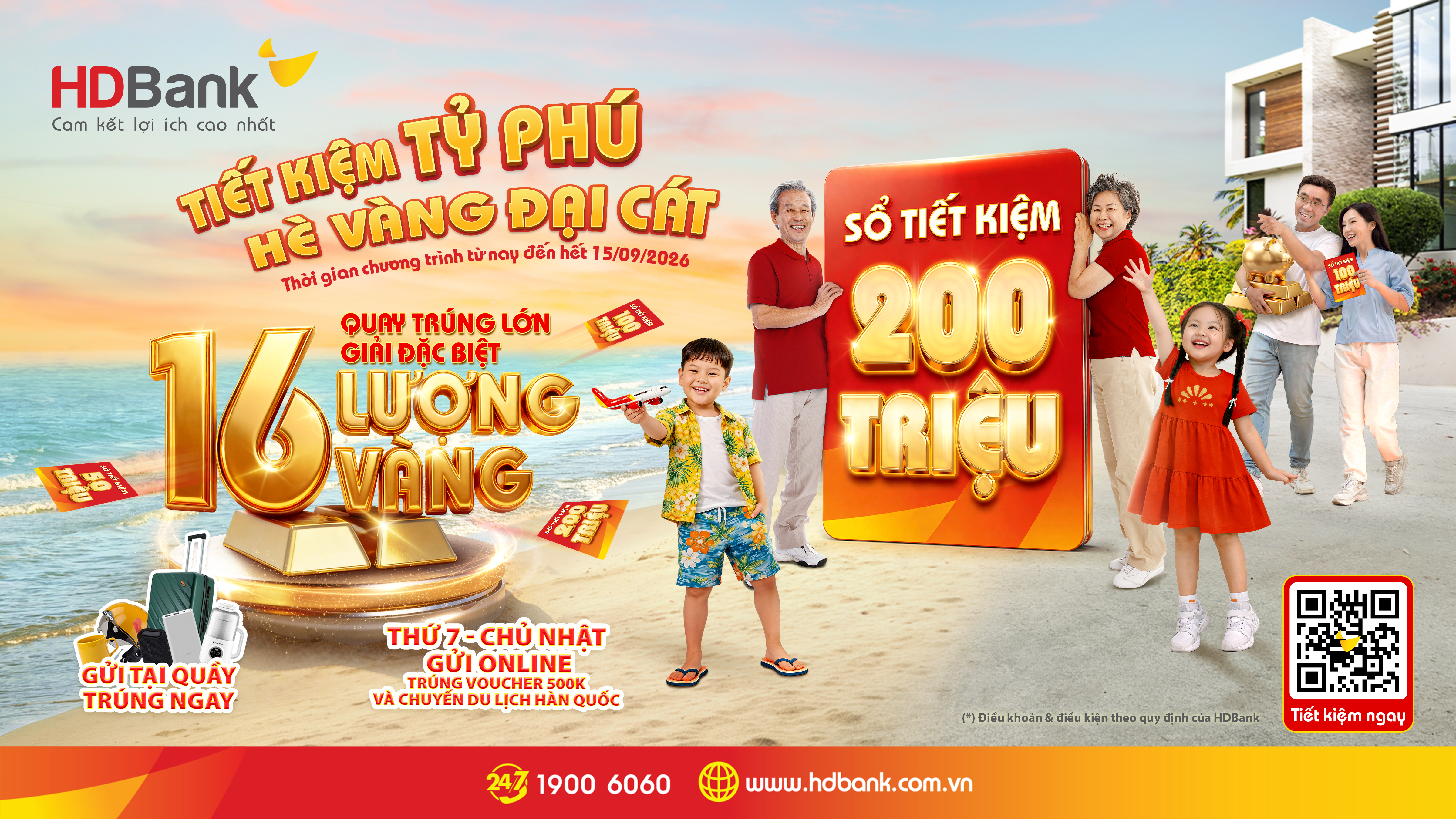 Hàng chục khách hàng HDBank trúng thưởng sổ tiết kiệm “trăm triệu” và chuyến du lịch Hàn Quốc hấp dẫn