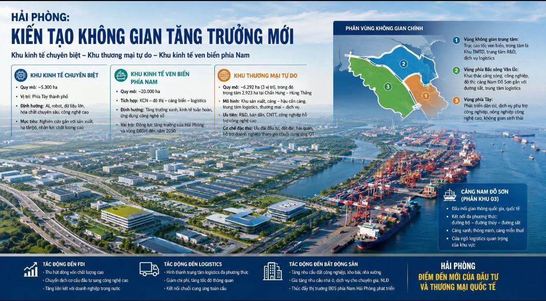 Hải Phòng trước cơ hội trở thành cực tăng trưởng mới