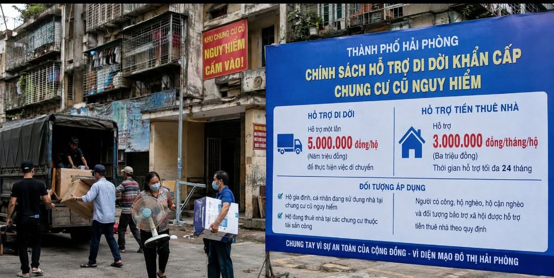 Hải Phòng dùng chính sách để gỡ điểm nghẽn chung cư nguy hiểm