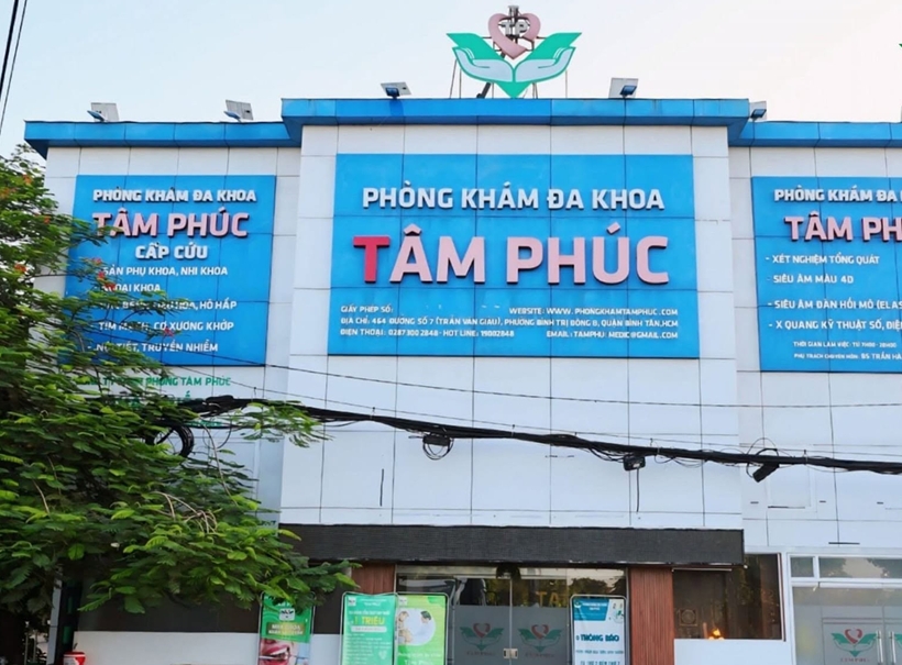 TP.HCM: Phòng khám Đa khoa Tâm Phúc bị xử phạt vì nhiều vi phạm chuyên môn