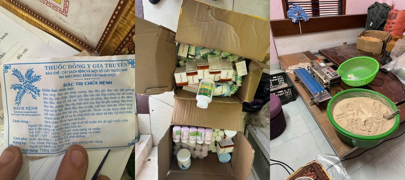Triệt phá đường dây sản xuất thuốc Đông y giả tại Hà Nội