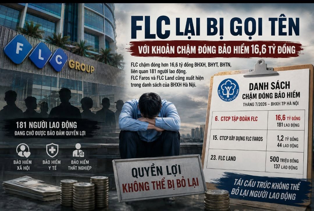 FLC lại bị gọi tên với khoản chậm đóng bảo hiểm 16,6 tỷ đồng