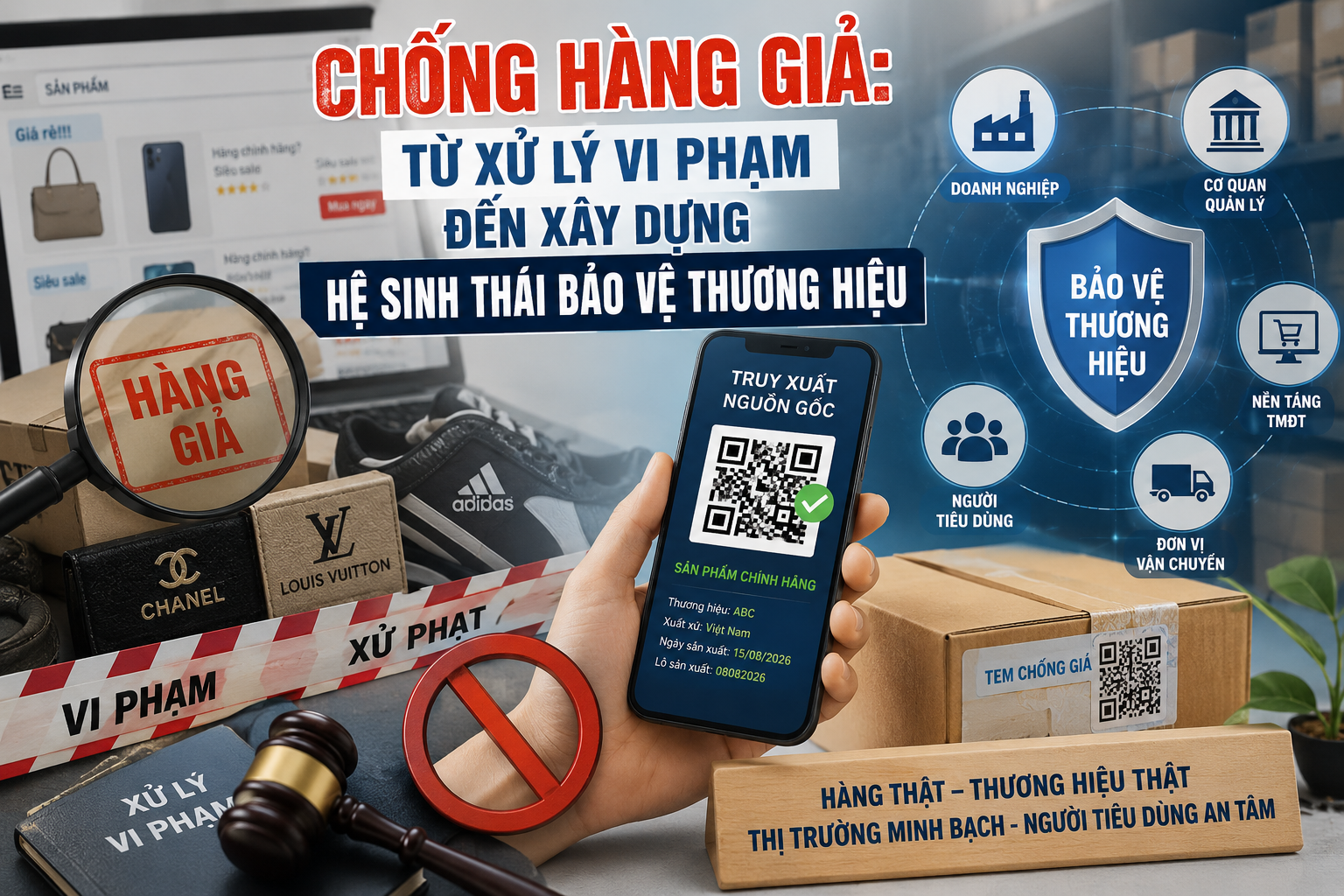 Chống hàng giả trong kỷ nguyên số: Chặn từ gốc thay vì chạy theo xử lý