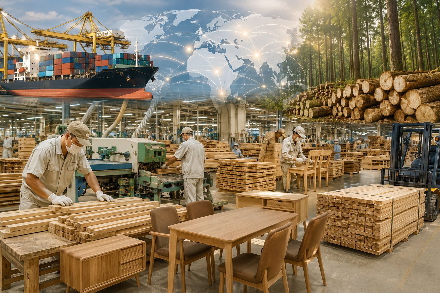 Ngành gỗ Việt Nam đang giữ nào trong giá trị trong chuỗi toàn cầu?