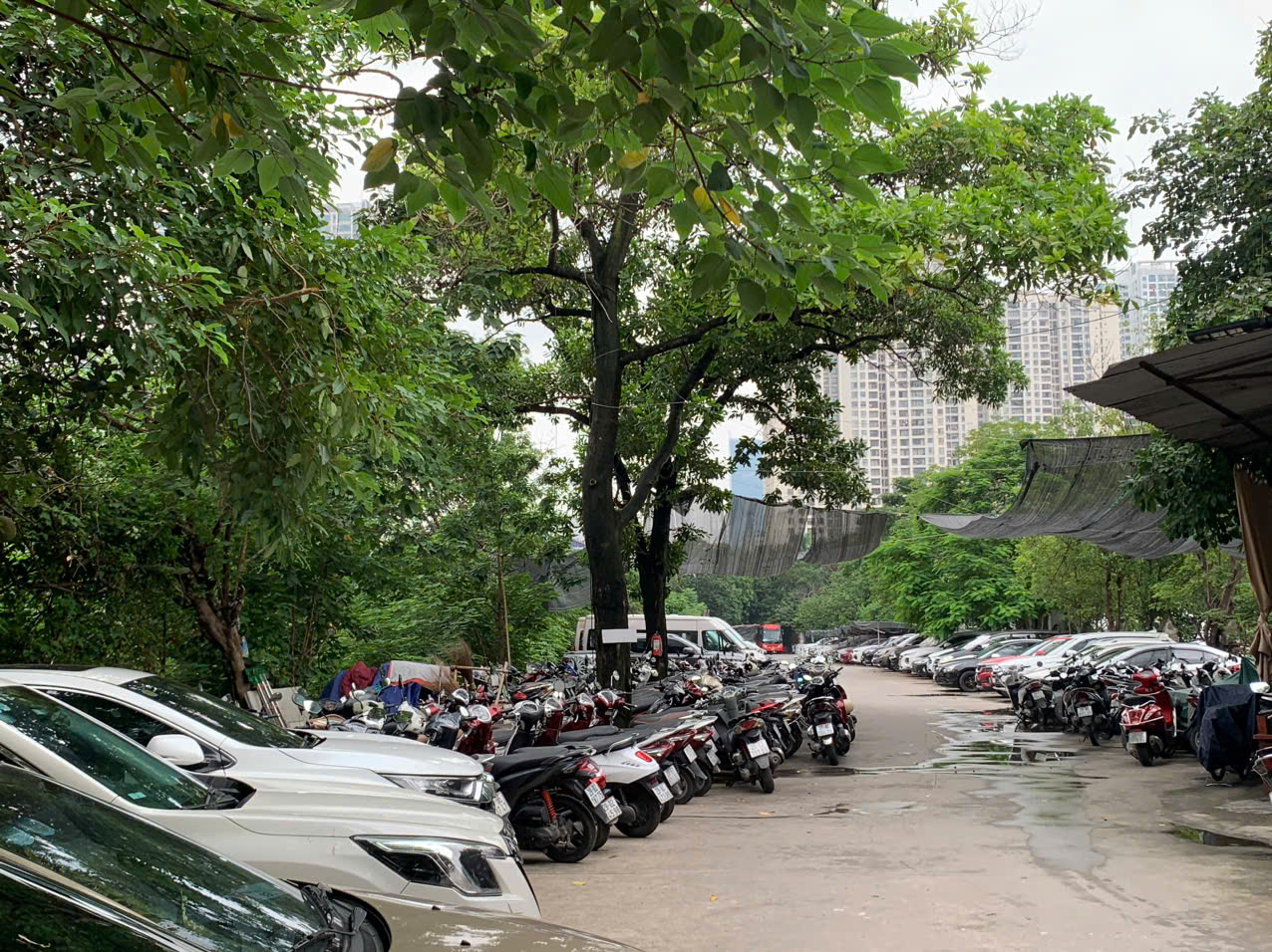 Thanh Xuân: Đất dự án đã bị thu hồi vẫn được sử dụng làm bãi xe