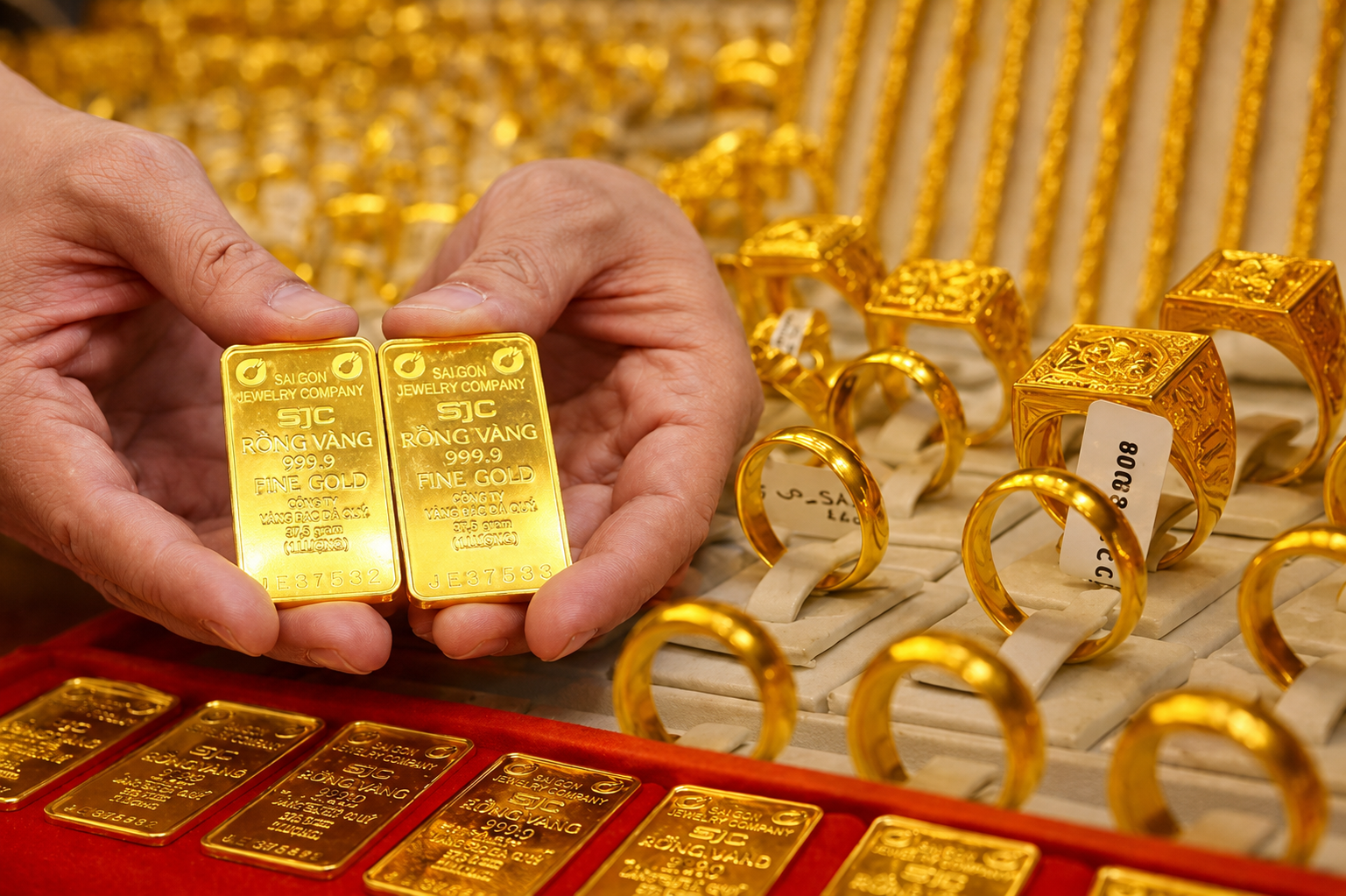 Giá vàng trong nước có giảm theo đà thế giới?