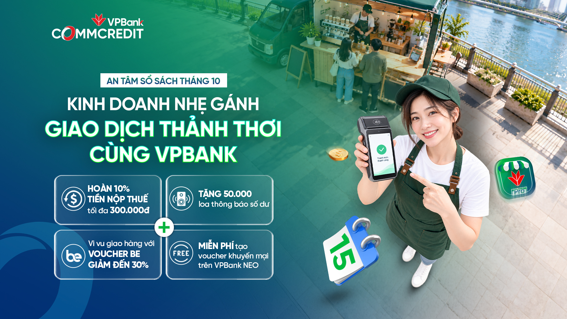 VPBank tiếp tục mở rộng chuỗi giải pháp hỗ trợ hộ kinh doanh mùa cuối năm